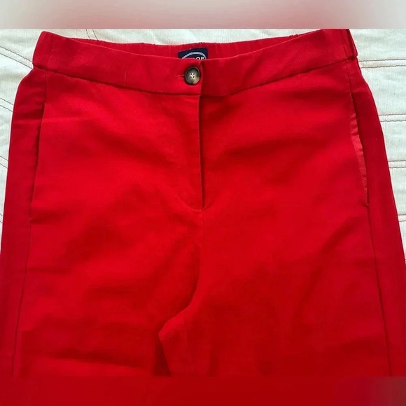 Scoop NYC Flare Cropped Women's Red Trousers - Picture 5 of 7